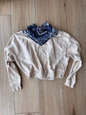 Free People James Pullover Bandana Sweater